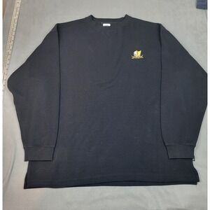 Crazy Shirts Sweatshirt Mens‎ Large Black Crew Neck Midweight Hawaiian Sweater